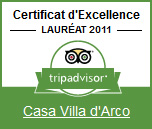 certificato d eccellenza 2011 casa villa d arco